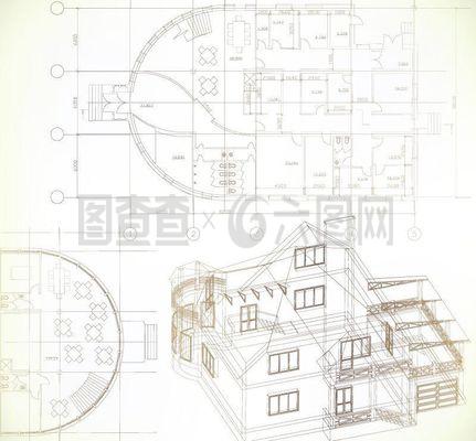 建筑圖紙圖片